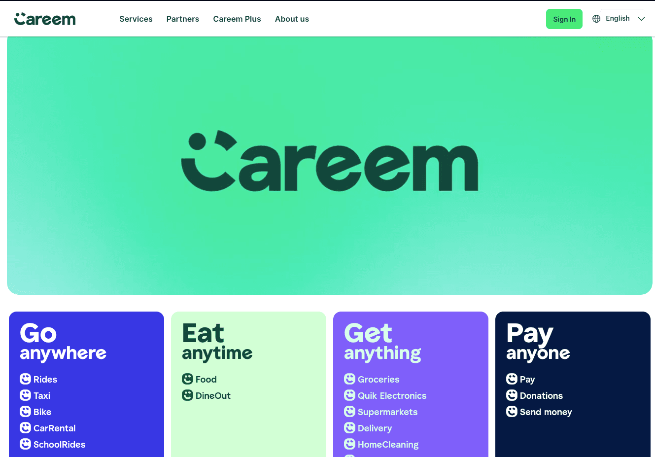 Funcționalități Careem